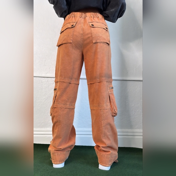 Everyday Chic Rust Cargo Pants Oli & Hali XL - Picture 2 of 3